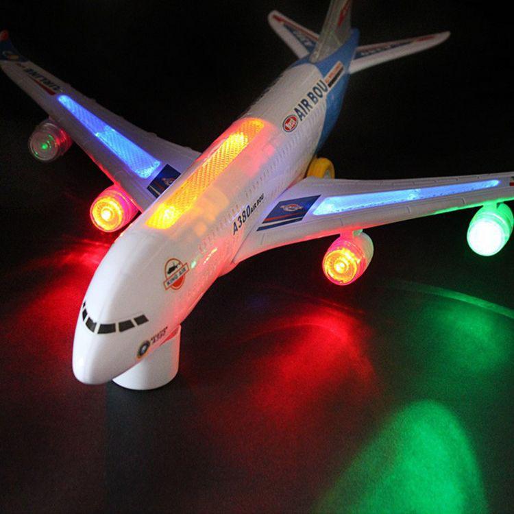 Musical Electric Plane Airbus Toys For Kids and Boys - Battery Operated With Light and Music - Image 4