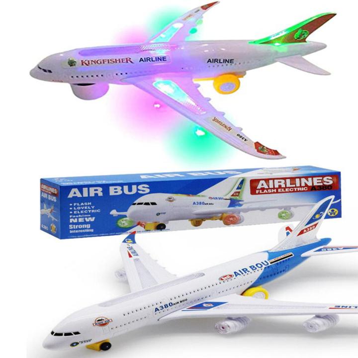 Musical Electric Plane Airbus Toys For Kids and Boys - Battery Operated With Light and Music - Image 5