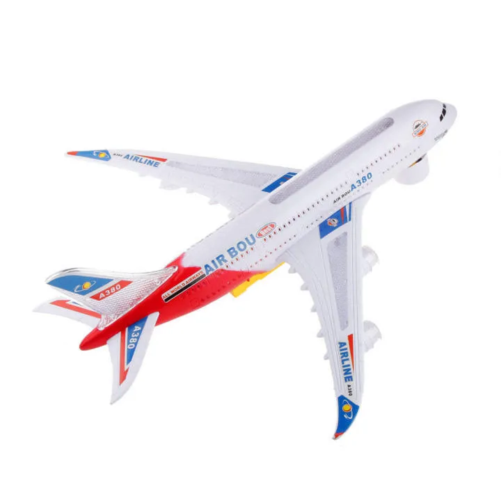 Musical Electric Plane Airbus Toys For Kids and Boys - Battery Operated With Light and Music - Image 2